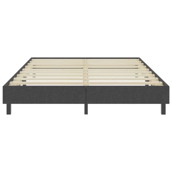 vidaXL seng med boxmadras 180x200 cm stof mørkegrå