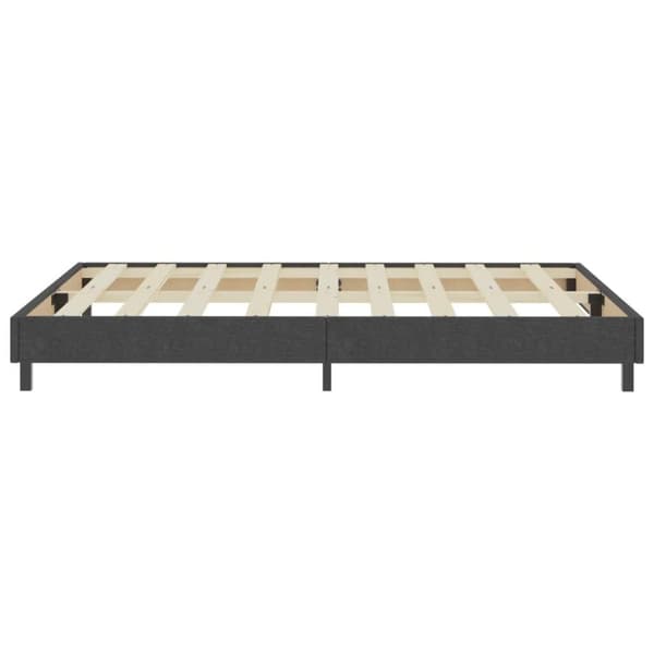 vidaXL seng med boxmadras 180x200 cm stof mørkegrå