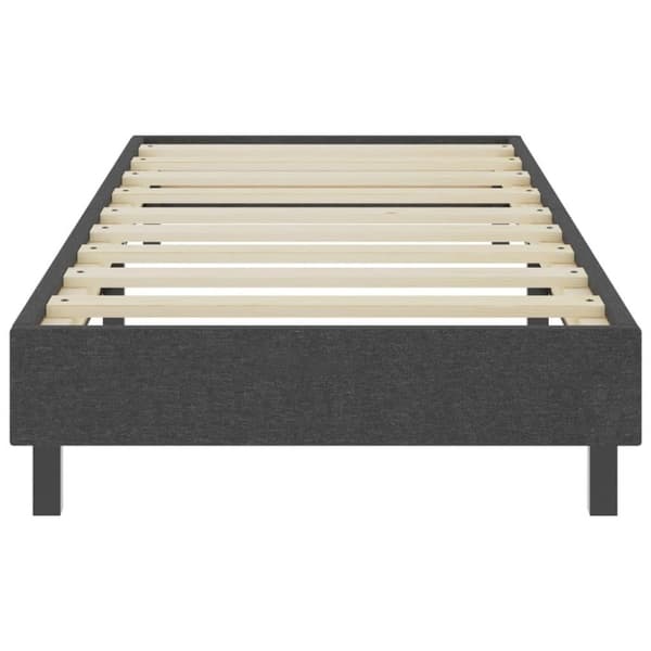 vidaXL seng med boxmadras 100x200 cm stof mørkegrå