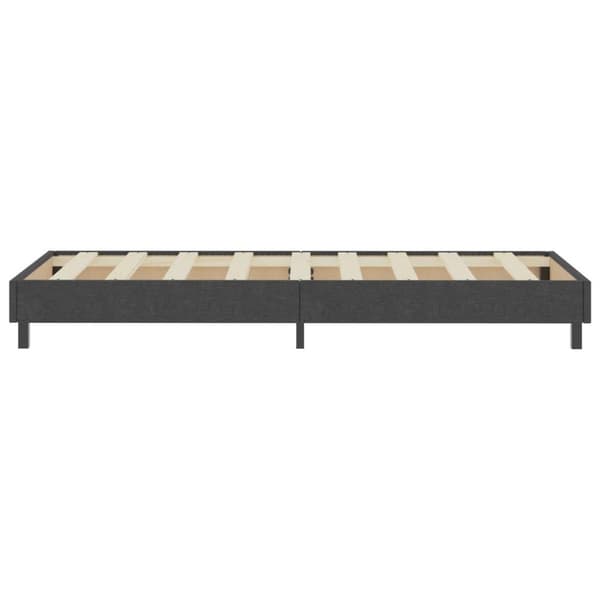 vidaXL seng med boxmadras 100x200 cm stof mørkegrå
