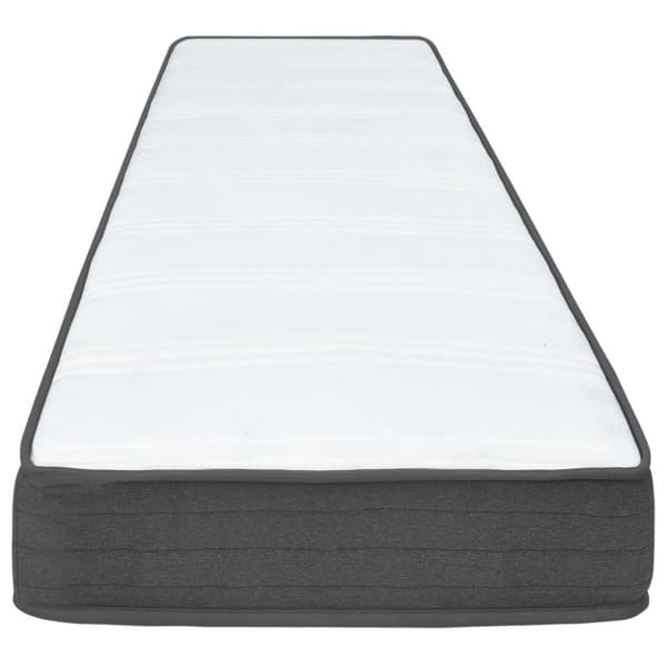 vidaXL seng med boxmadras 100x200 cm stof mørkegrå
