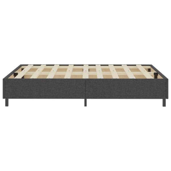 vidaXL seng med boxmadras 140x200 cm stof mørkegrå