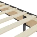 Miniatyrbillede 10 af 11: vidaXL seng med boxmadras 140x200 cm stof mørkegrå