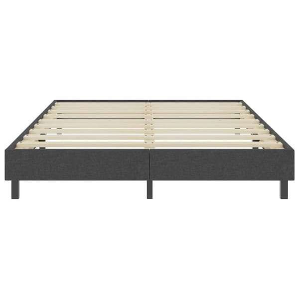 vidaXL seng med boxmadras 180x200 cm stof mørkegrå