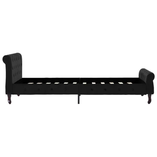 vidaXL sengestel 100x200 cm fløjl sort change1