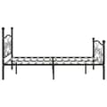 Miniatyrbilde 4 av 5: vidaXL Seng/Sengeramme med spilebase svart metall 180x200 cm change1