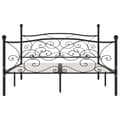 Miniatyrbillede 3 af 5: vidaXL sengestel med lamelbund 180 x 200 cm metal sort change1
