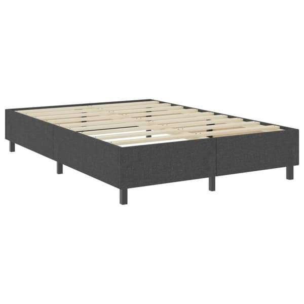vidaXL sengestel til boxmadras 140x200 cm stof grå change1