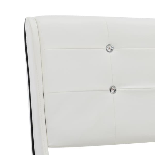 vidaXL sengestel 135x190 cm kunstlæder hvid