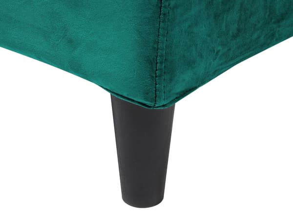 Sengerammebetræk Grøn Velour til Seng 180 x 200 cm Aftagelig Vaskbar