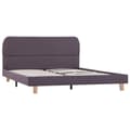 Miniatyrbilde 2 av 7: vidaXL Seng/Sengeramme uten Madrass Taupe Stoff 135x190 cm change1