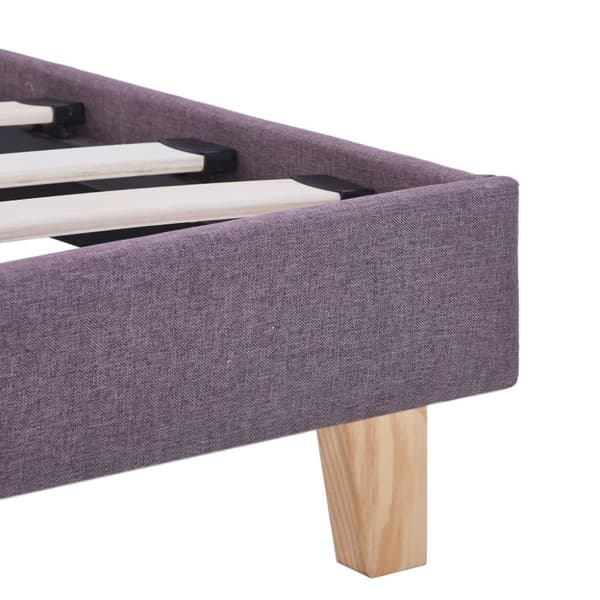 vidaXL sengeramme uden madras 135x190 cm stof gråbrun