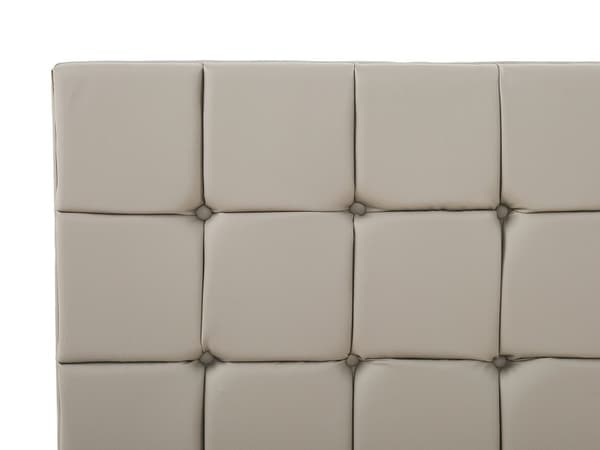 Sänky ruskeanharmaa sametti verhoilu 140 x 200 cm sälepohja napitettu sängynpääty moderni tyyli