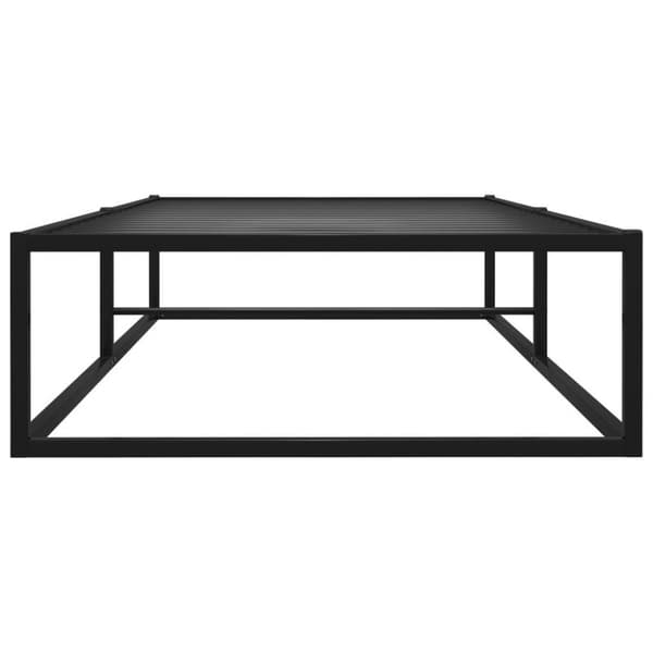 vidaXL Sängynrunko/sänky musta metalli 100x200 cm