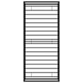 Pikkukuva 7 / 8: vidaXL Sängynrunko/sänky musta metalli 100x200 cm