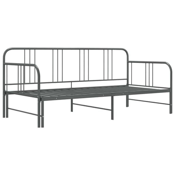 vidaXL Vuodesohvan runko harmaa metalli 90x200 cm