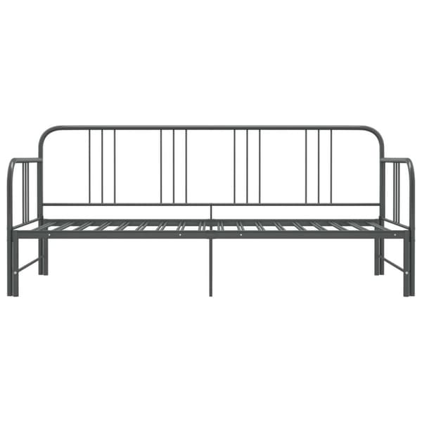 vidaXL Vuodesohvan runko harmaa metalli 90x200 cm