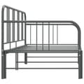 Pikkukuva 6 / 10: vidaXL Vuodesohvan runko harmaa metalli 90x200 cm