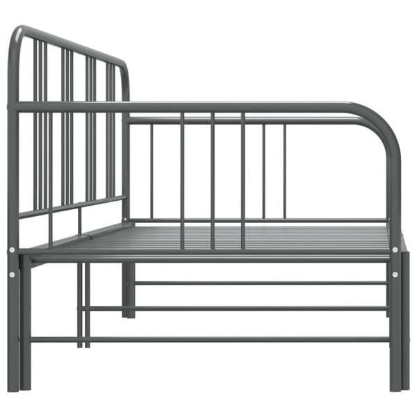 vidaXL Vuodesohvan runko harmaa metalli 90x200 cm