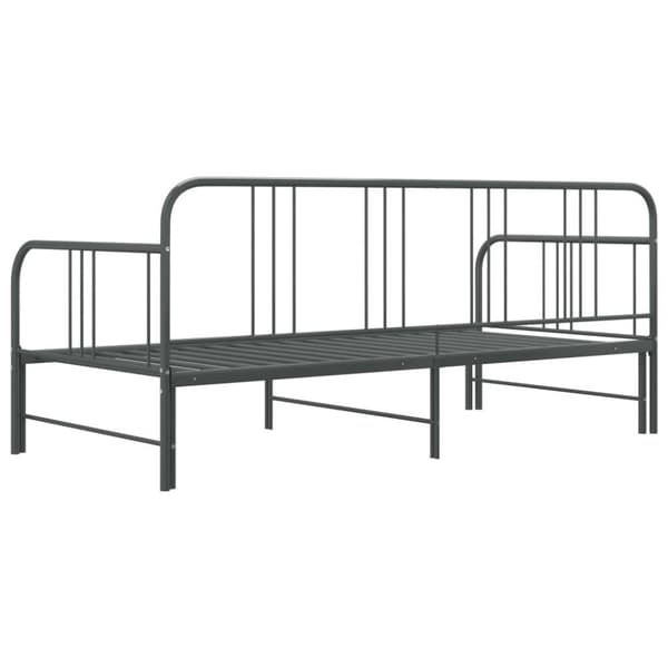 vidaXL Vuodesohvan runko harmaa metalli 90x200 cm
