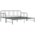 Pikkukuva 9 / 10: vidaXL Vuodesohvan runko harmaa metalli 90x200 cm