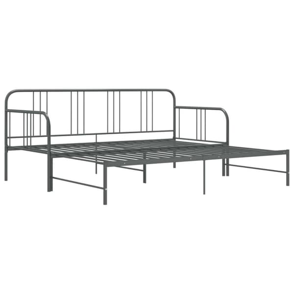vidaXL Vuodesohvan runko harmaa metalli 90x200 cm