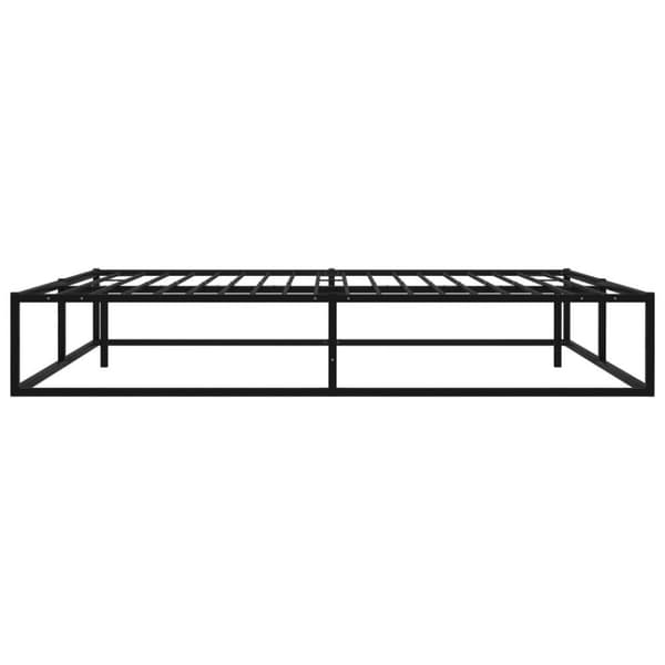 vidaXL Seng/Sengeramme svart metall 140x200 cm change1