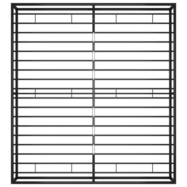 vidaXL Seng/Sengeramme svart metall 160x200 cm change1
