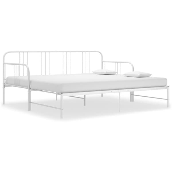 vidaXL Vuodesohvan runko valkoinen metalli 90x200 cm