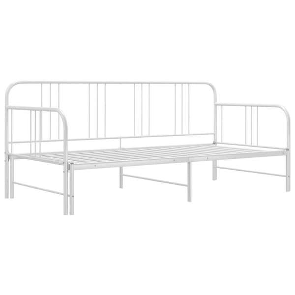 vidaXL Vuodesohvan runko valkoinen metalli 90x200 cm