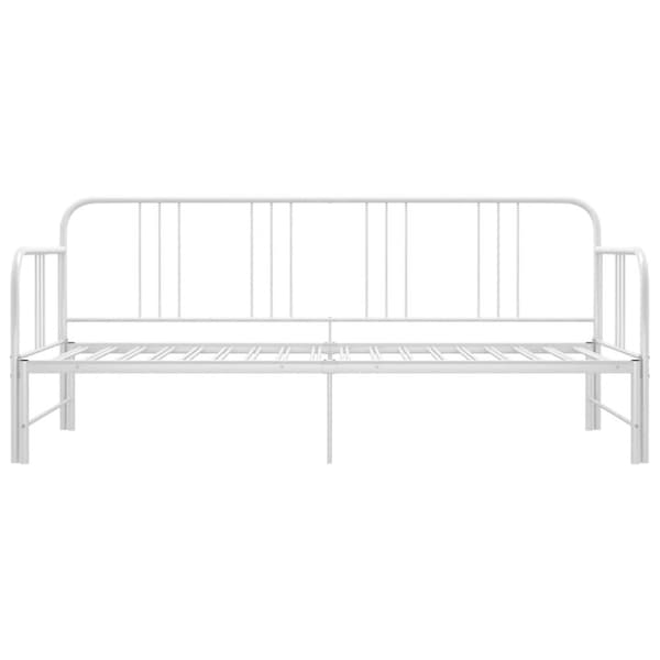 vidaXL Vuodesohvan runko valkoinen metalli 90x200 cm