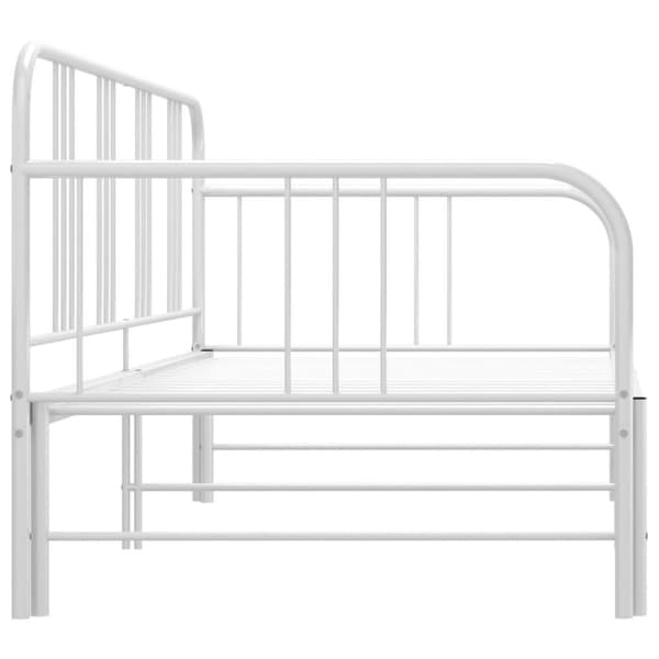 vidaXL Vuodesohvan runko valkoinen metalli 90x200 cm