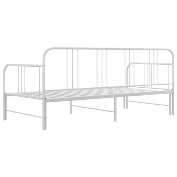 vidaXL Vuodesohvan runko valkoinen metalli 90x200 cm