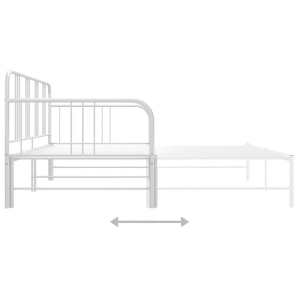 vidaXL Vuodesohvan runko valkoinen metalli 90x200 cm