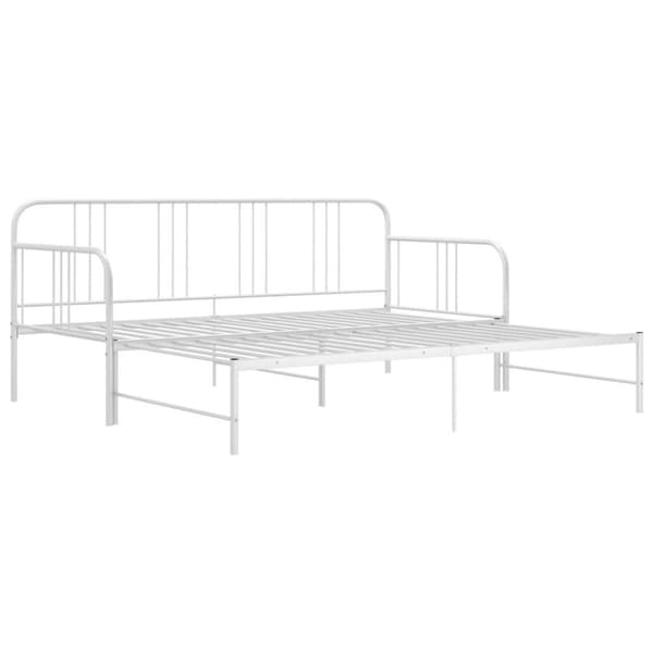 vidaXL Vuodesohvan runko valkoinen metalli 90x200 cm