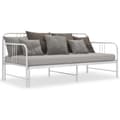 Miniatyrbilde 2 av 10: vidaXL Uttrekkbar ramme til sovesofa hvit metall 90x200 cm