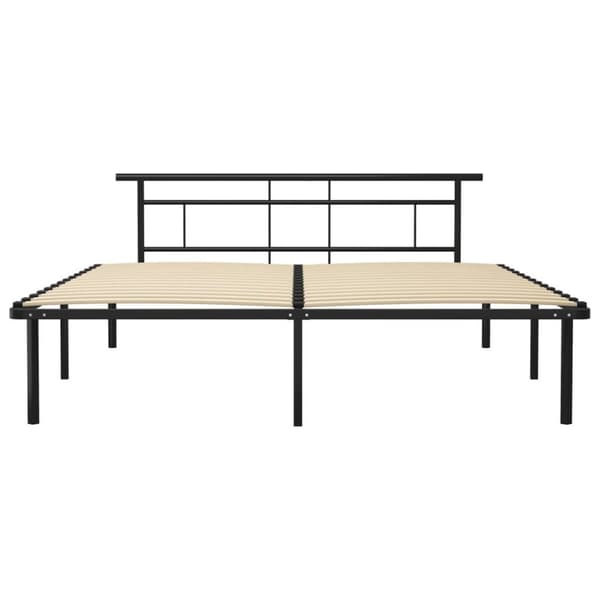 vidaXL sengestel 180x200 cm metal sort change1