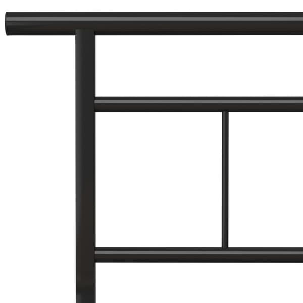 vidaXL sengestel 180x200 cm metal sort change1