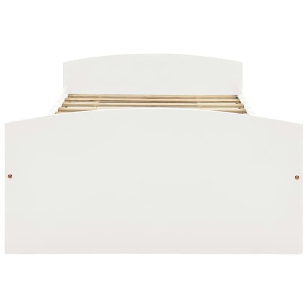 vidaXL Seng/Sengeramme med 2 skuffer hvit heltre furu 90x200 cm change1