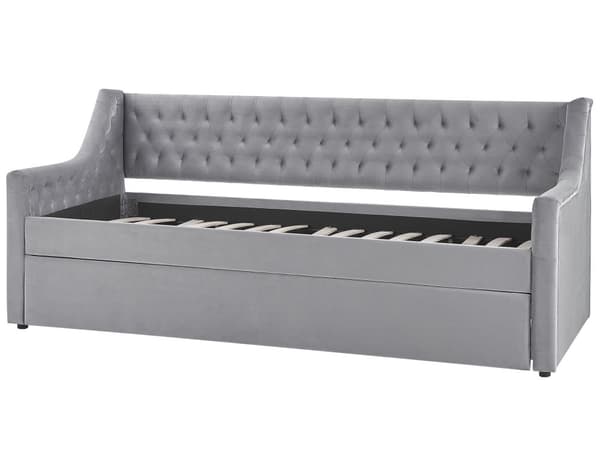 Dagbädd Säng Lamellram Grå 90 x 200 m Glam