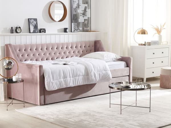 Dagbädd Säng Lamellram Rosa 90 x 200 m Glam
