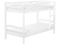 Miniatyrbillede 7 af 11: Køjeseng Hvid Fyrretræ 90 x 200 cm Høj Træseng til 2 med Stige til Børneværelse Skandinavisk Design med Skuffer Dobbeltseng Indretning