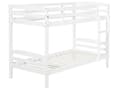 Miniatyrbillede 8 af 11: Køjeseng Hvid Fyrretræ 90 x 200 cm Høj Træseng til 2 med Stige til Børneværelse Skandinavisk Design med Skuffer Dobbeltseng Indretning