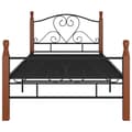Miniatyrbilde 3 av 7: vidaXL Seng/Sengeramme svart metall 90x200 cm change1