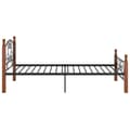 Miniatyrbilde 4 av 7: vidaXL Seng/Sengeramme svart metall 90x200 cm change1