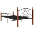 Miniatyrbilde 5 av 7: vidaXL Seng/Sengeramme svart metall 90x200 cm change1