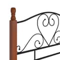 Miniatyrbilde 6 av 7: vidaXL Seng/Sengeramme svart metall 90x200 cm change1