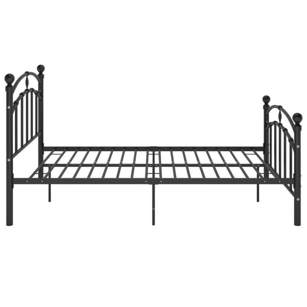 vidaXL Sängram svart metall 120x200 cm