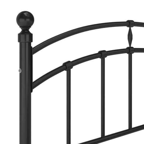 vidaXL Sängram svart metall 120x200 cm