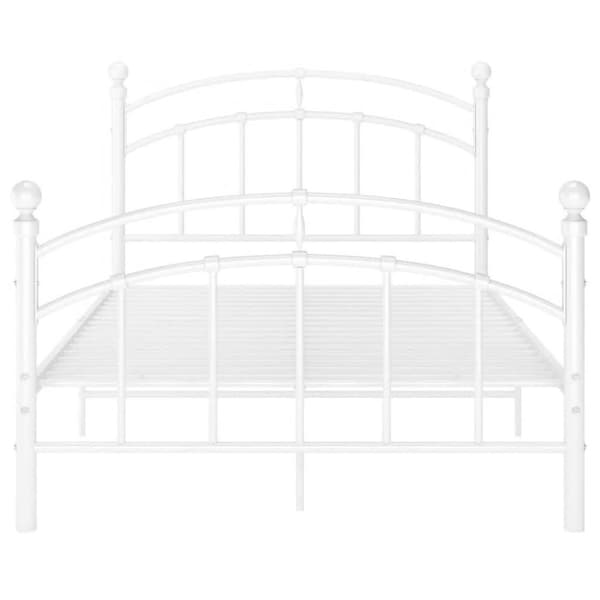 vidaXL Seng/Sengeramme hvit metall 120x200 cm change1